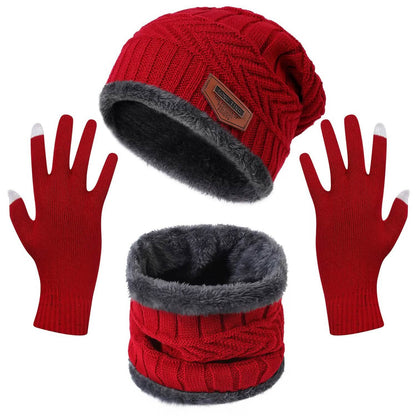 Winter Warm Beanie and Touch Screen Gloves Scarfs Set DailySale