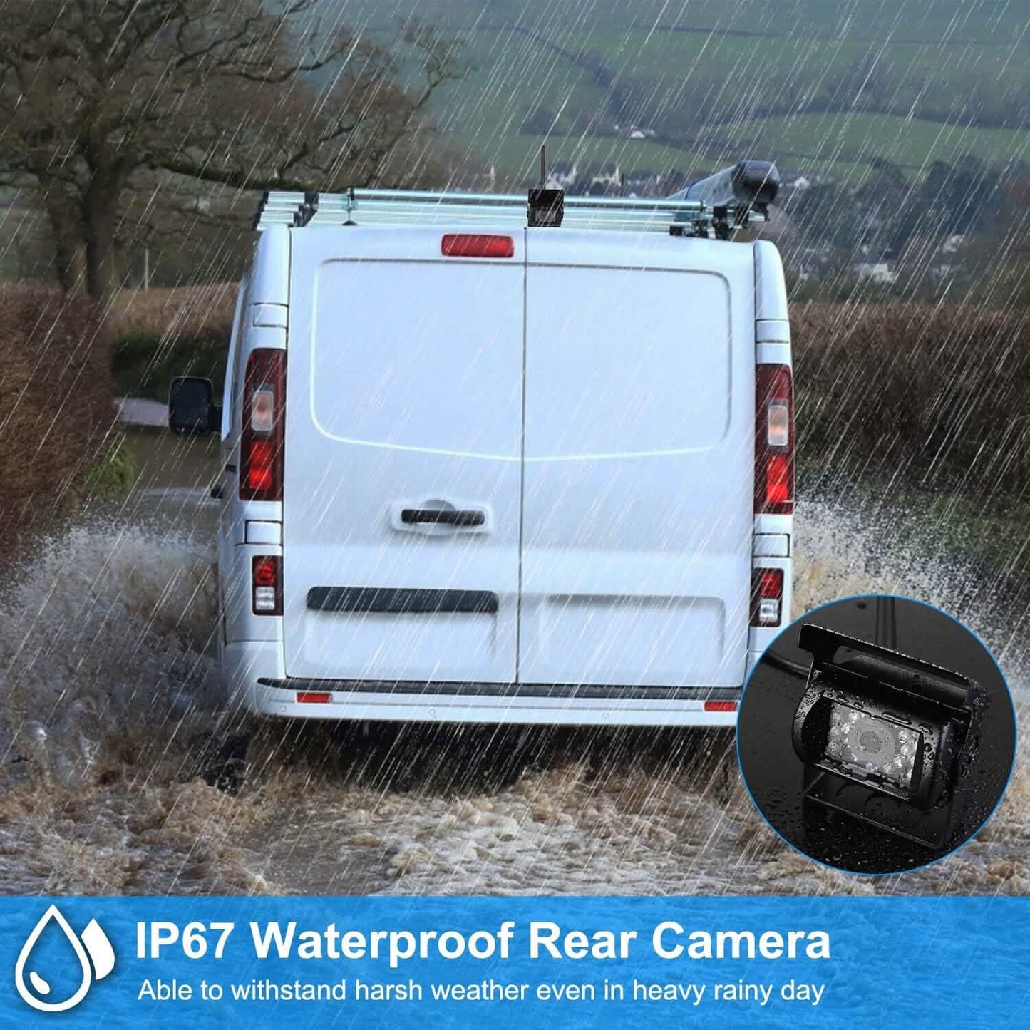 Wireless Backup Camera System Vehicle Rear View Monitor Kit DailySale