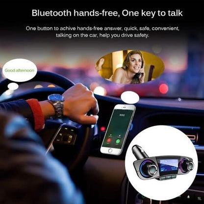 Wireless Bluetooth Handsfree Calling Car Charger FM Transmitter DailySale