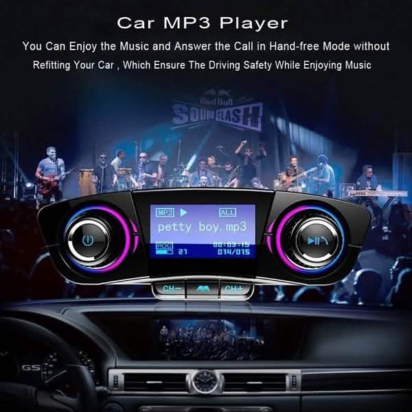 Wireless Bluetooth Handsfree Calling Car Charger FM Transmitter DailySale