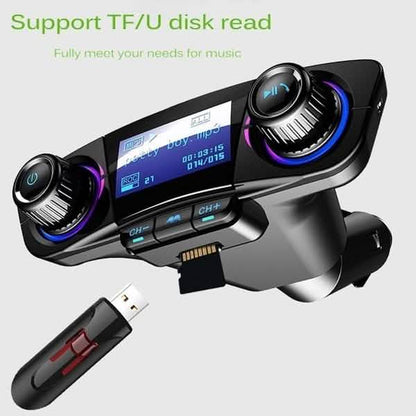 Wireless Bluetooth Handsfree Calling Car Charger FM Transmitter DailySale