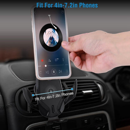 Wireless Car Charger 15W Qi Fast Charging Car Mount DailySale