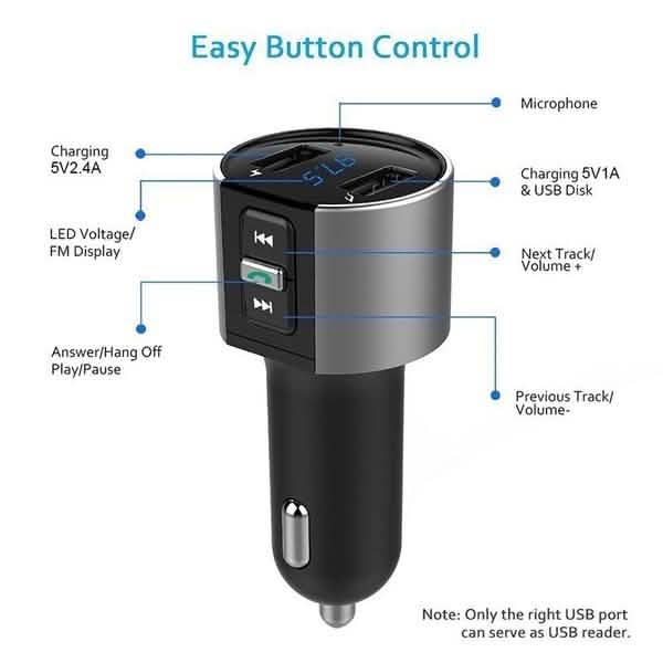 Wireless Car Mp3 FM Transmitter USB Charger DailySale