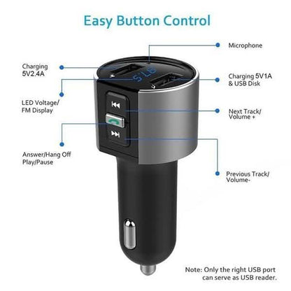 Wireless Car Mp3 FM Transmitter USB Charger DailySale
