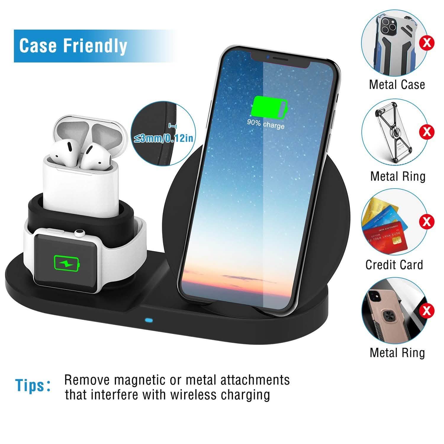 Wireless Charger 10W Fast Charging Station DailySale