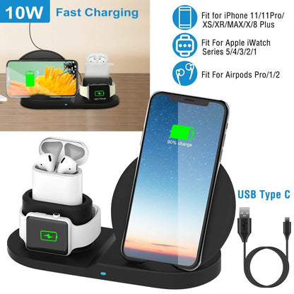 Wireless Charger 10W Fast Charging Station DailySale