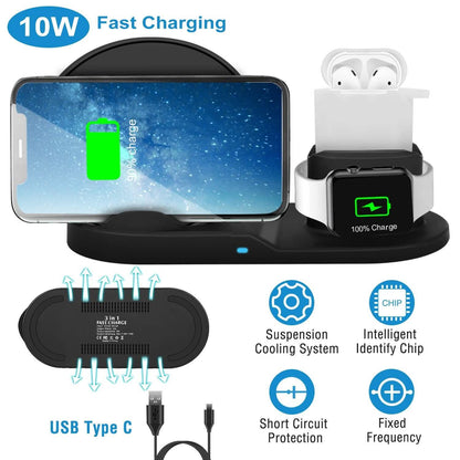 Wireless Charger 10W Fast Charging Station DailySale