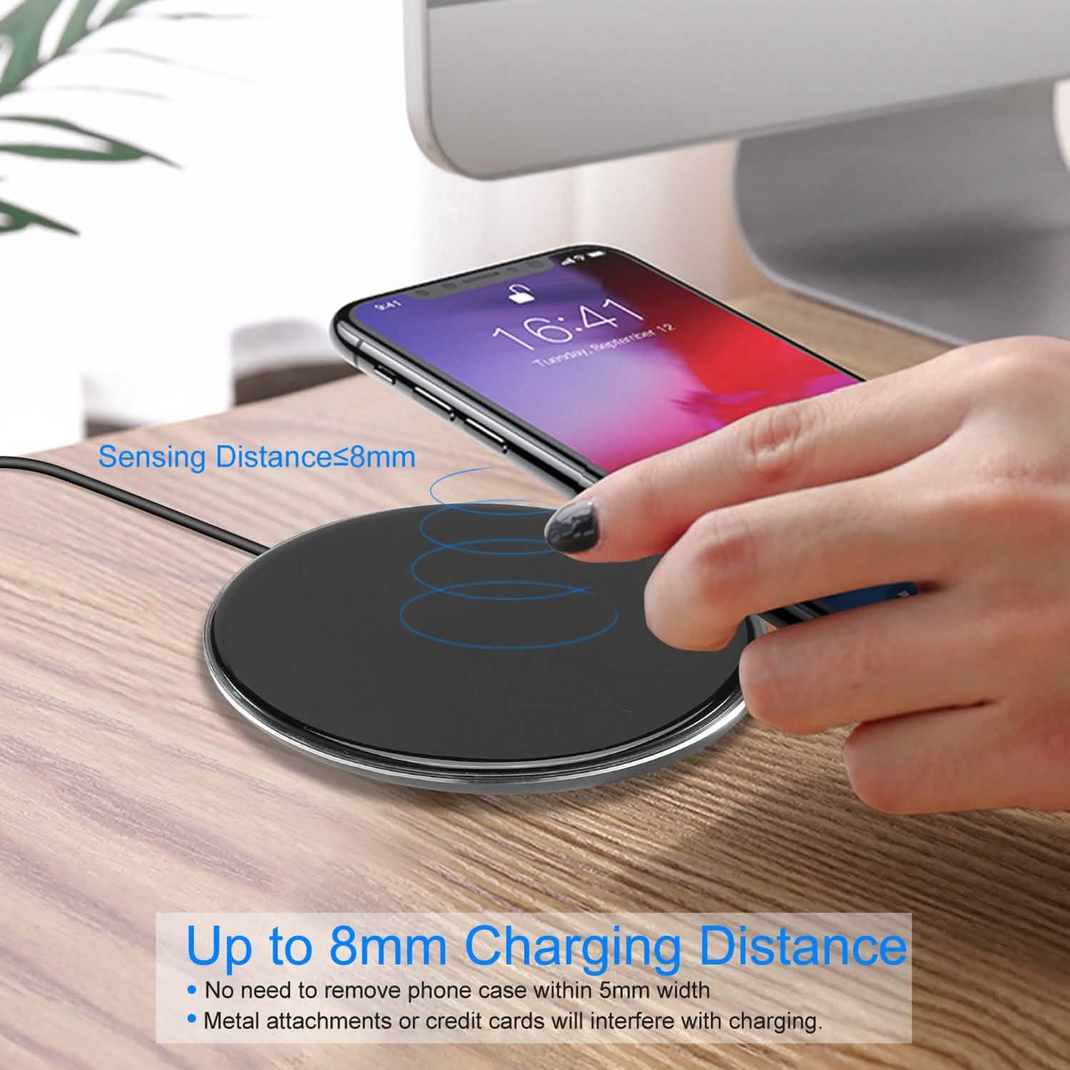 Wireless Charger Qi-Certified Ultra Slim 5W Charging Pad DailySale