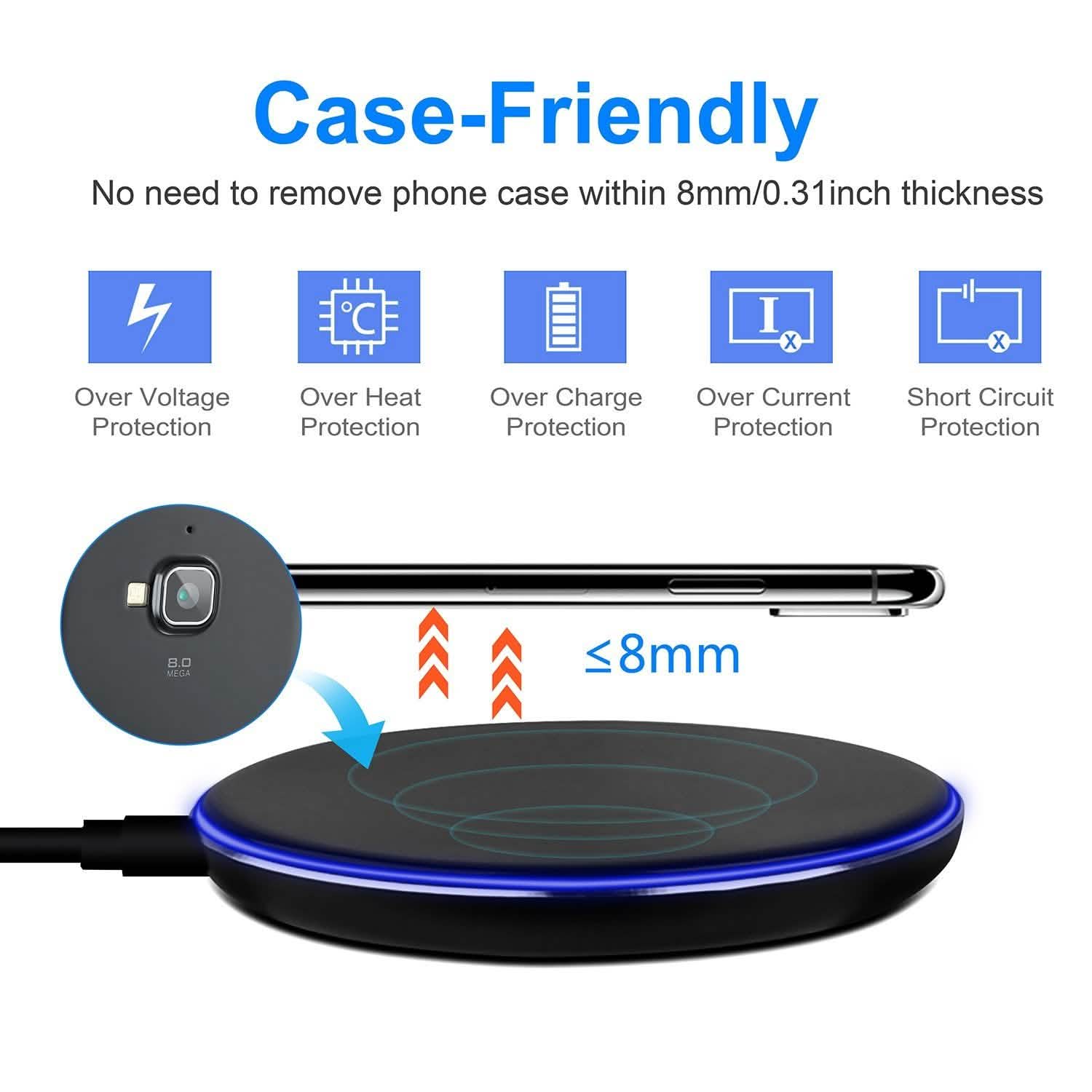 Wireless Charger Qi-Certified Ultra Slim 5W Charging Pad DailySale