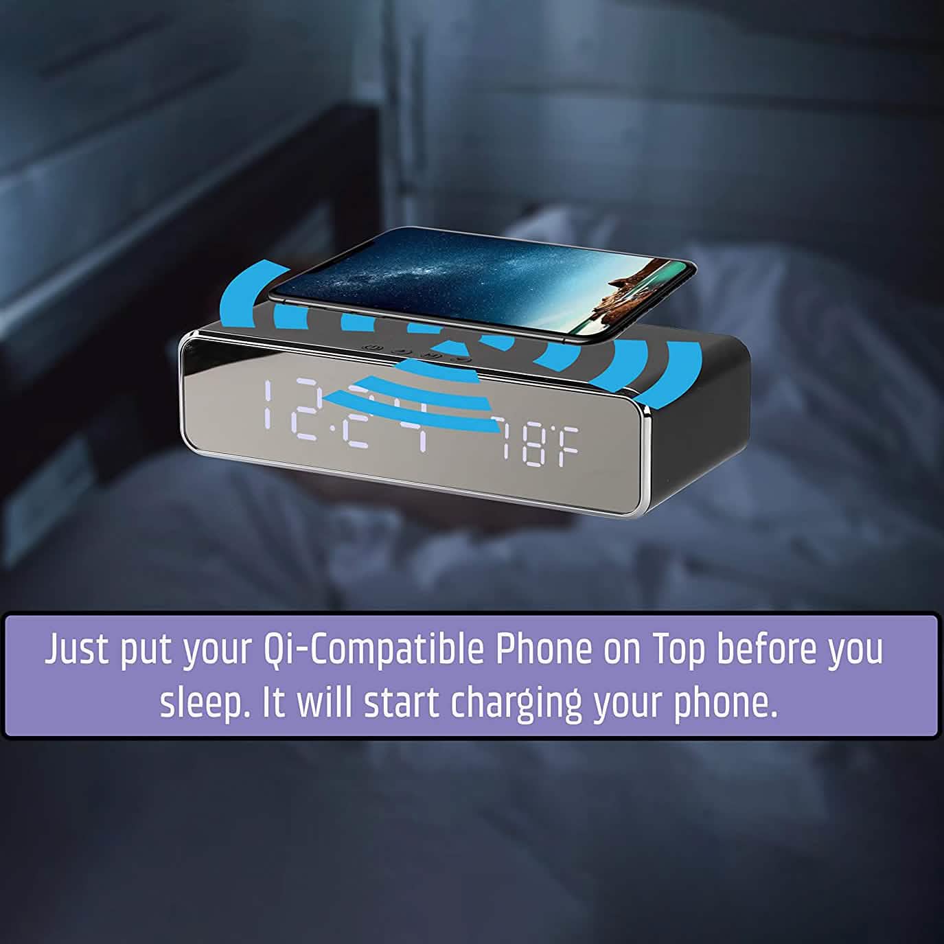 Wireless Charging Digital Alarm Clock DailySale