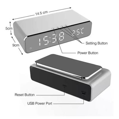 Wireless Charging Digital Alarm Clock DailySale