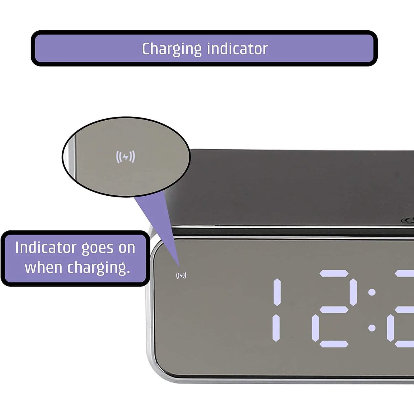 Wireless Charging Digital Alarm Clock DailySale