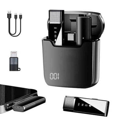 Wireless Clip On Microphone with Charging Case DailySale