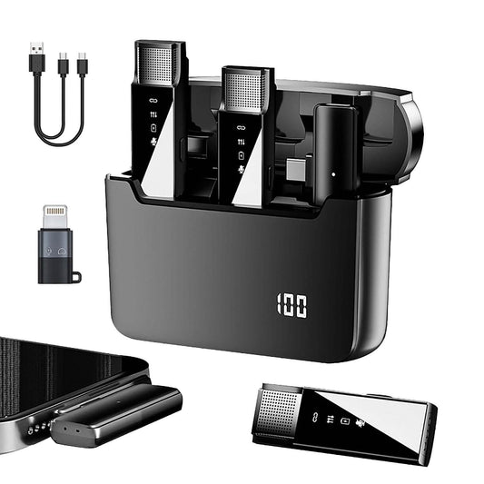 Wireless Clip On Microphone with Charging Case DailySale