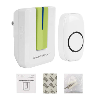 Wireless Doorbell Rings 1000FT with 1 Plug Receiver Chimes DailySale