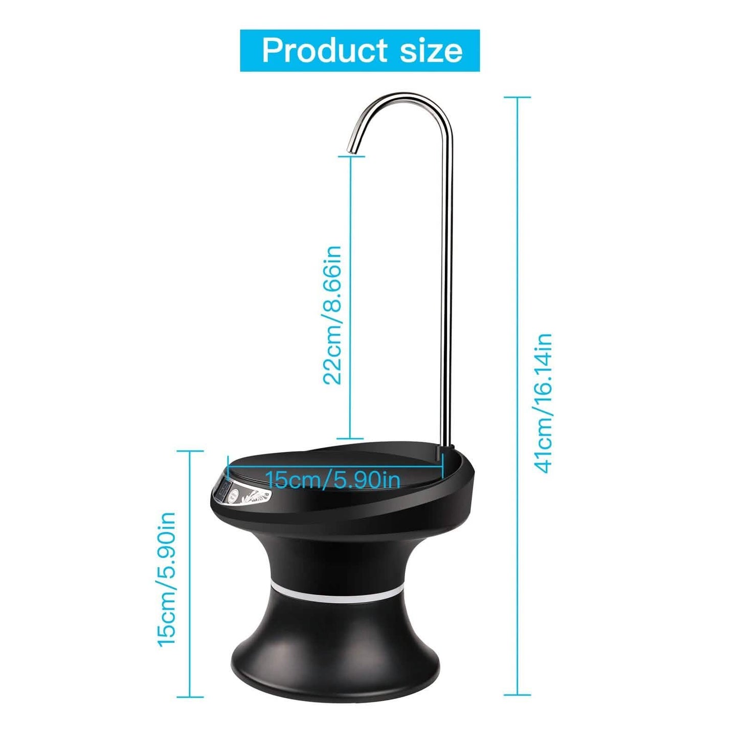 Wireless Electric Drinking Water Bottle Pump Dispenser DailySale
