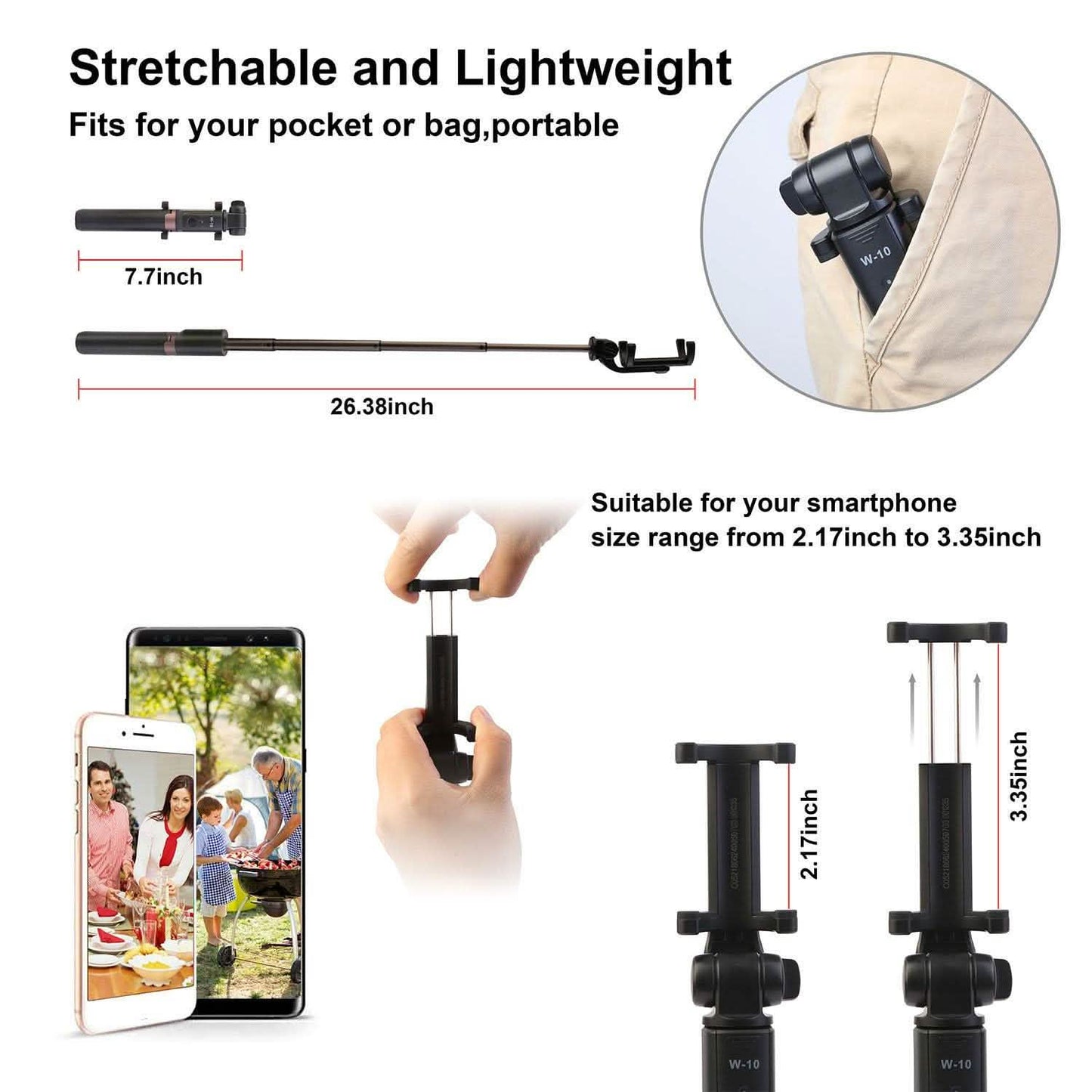 Wireless Extendable Selfie Stick DailySale