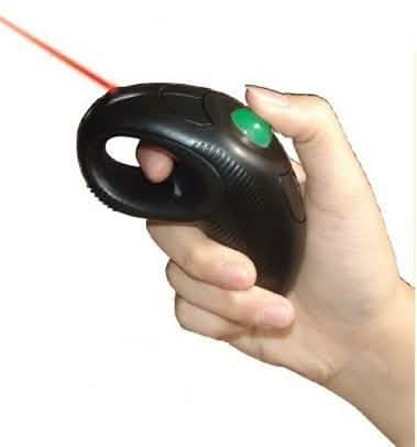 Wireless Finger HandHeld USB Mouse Mice Trackball Mouse with Laser Pointer DailySale