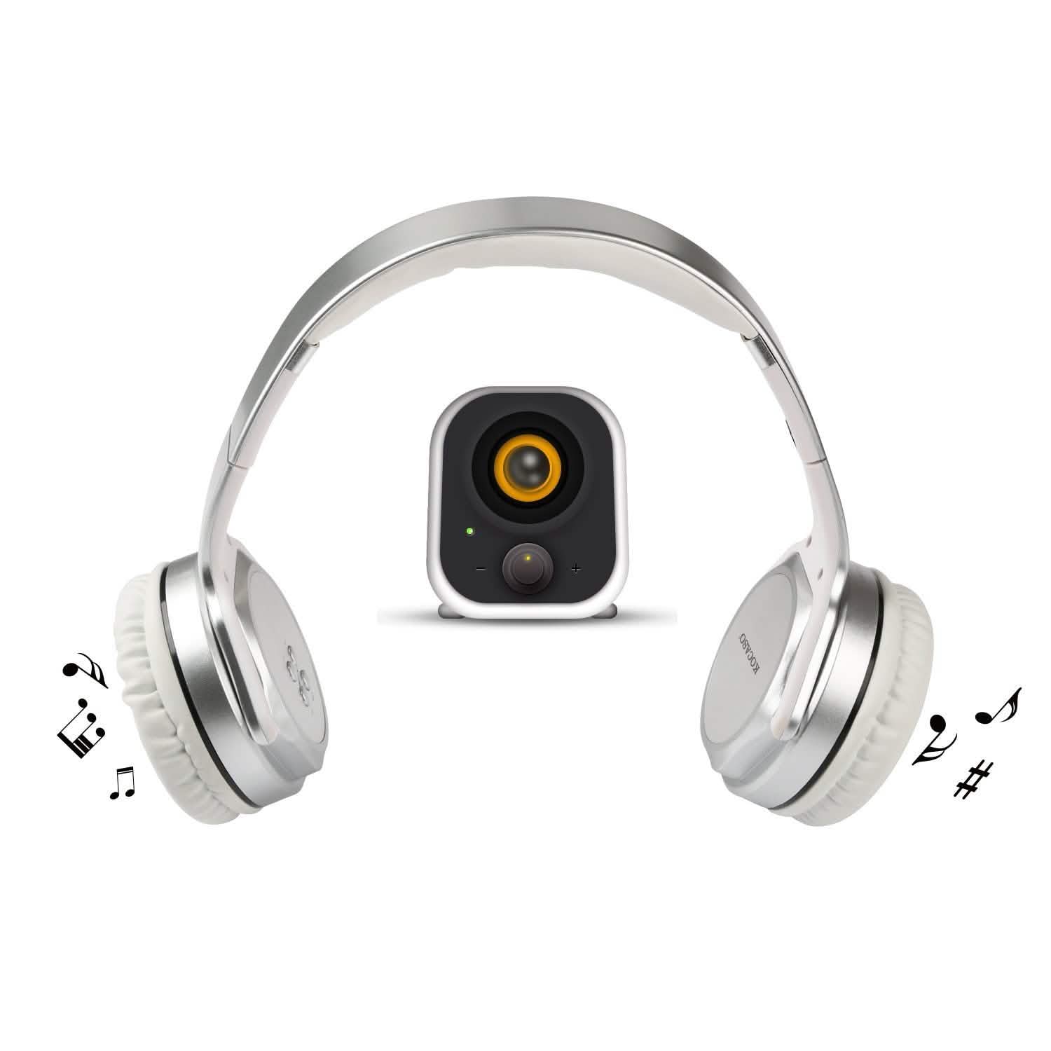 Wireless Foldable Headphones with Built-in Speaker DailySale