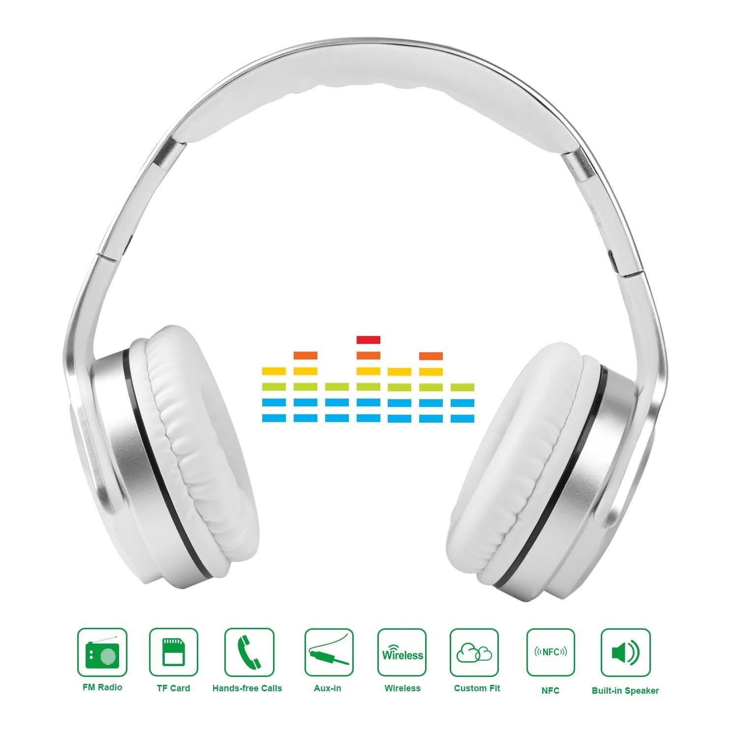 Wireless Foldable Headphones with Built-in Speaker DailySale