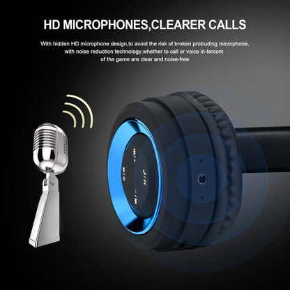 Wireless Headphones Bluetooth Headset Noise Cancelling Over Ear With Microphone DailySale