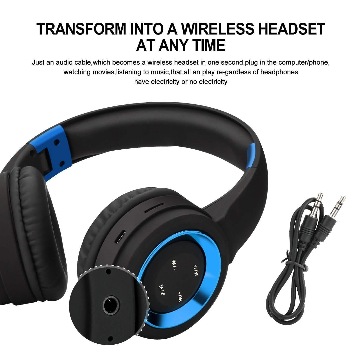 Wireless Headphones Bluetooth Headset Noise Cancelling Over Ear With Microphone DailySale