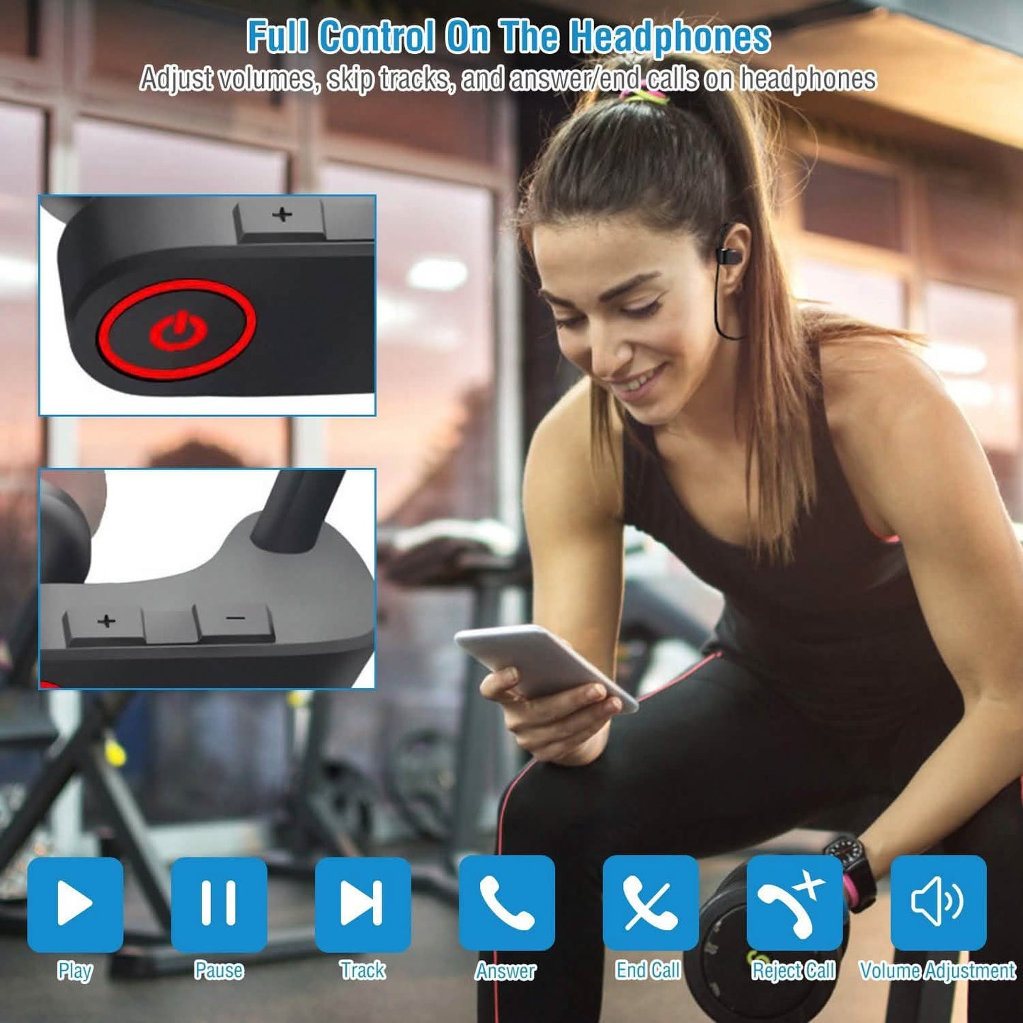 Wireless Headset IPX7 Waterproof DailySale