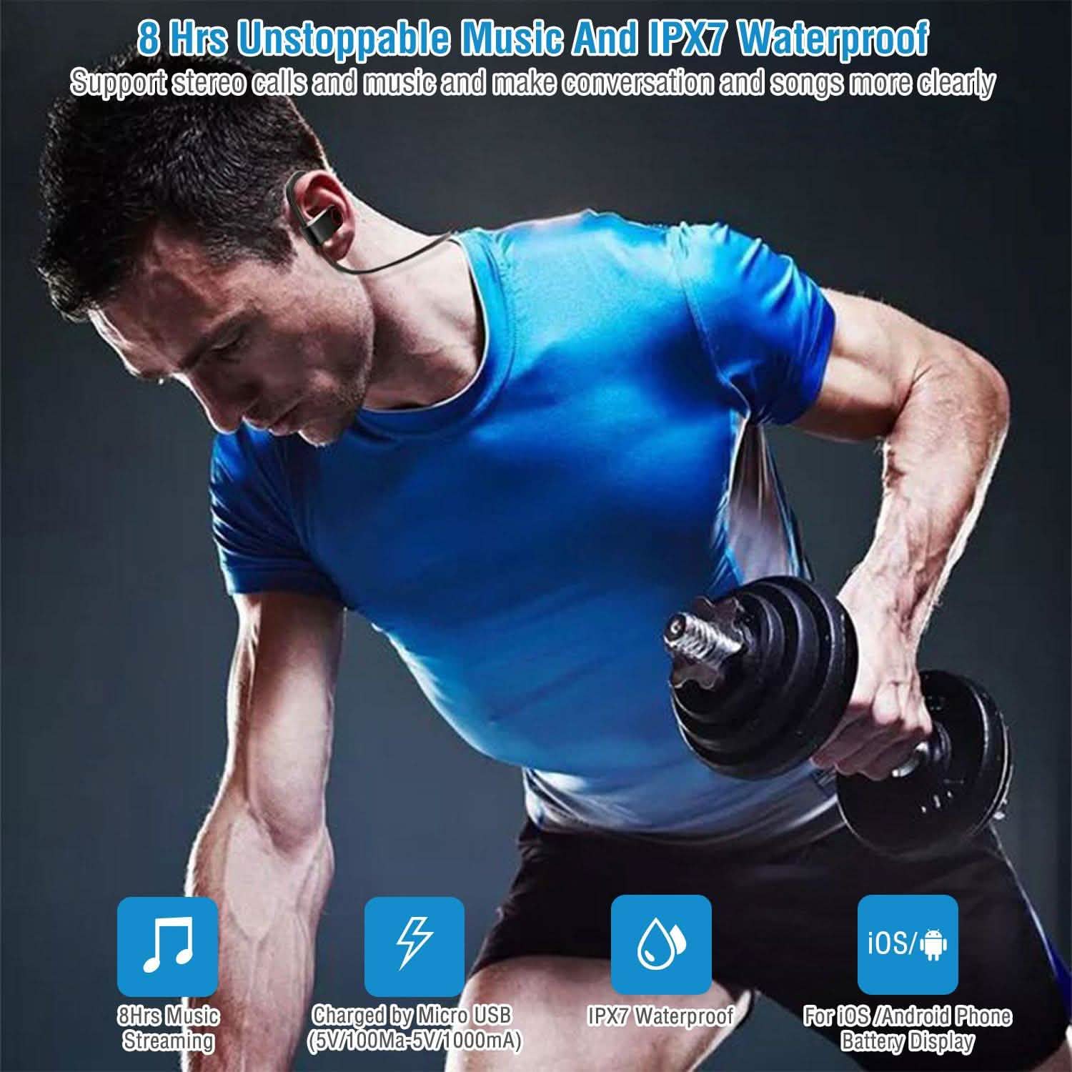 Wireless Headset IPX7 Waterproof DailySale