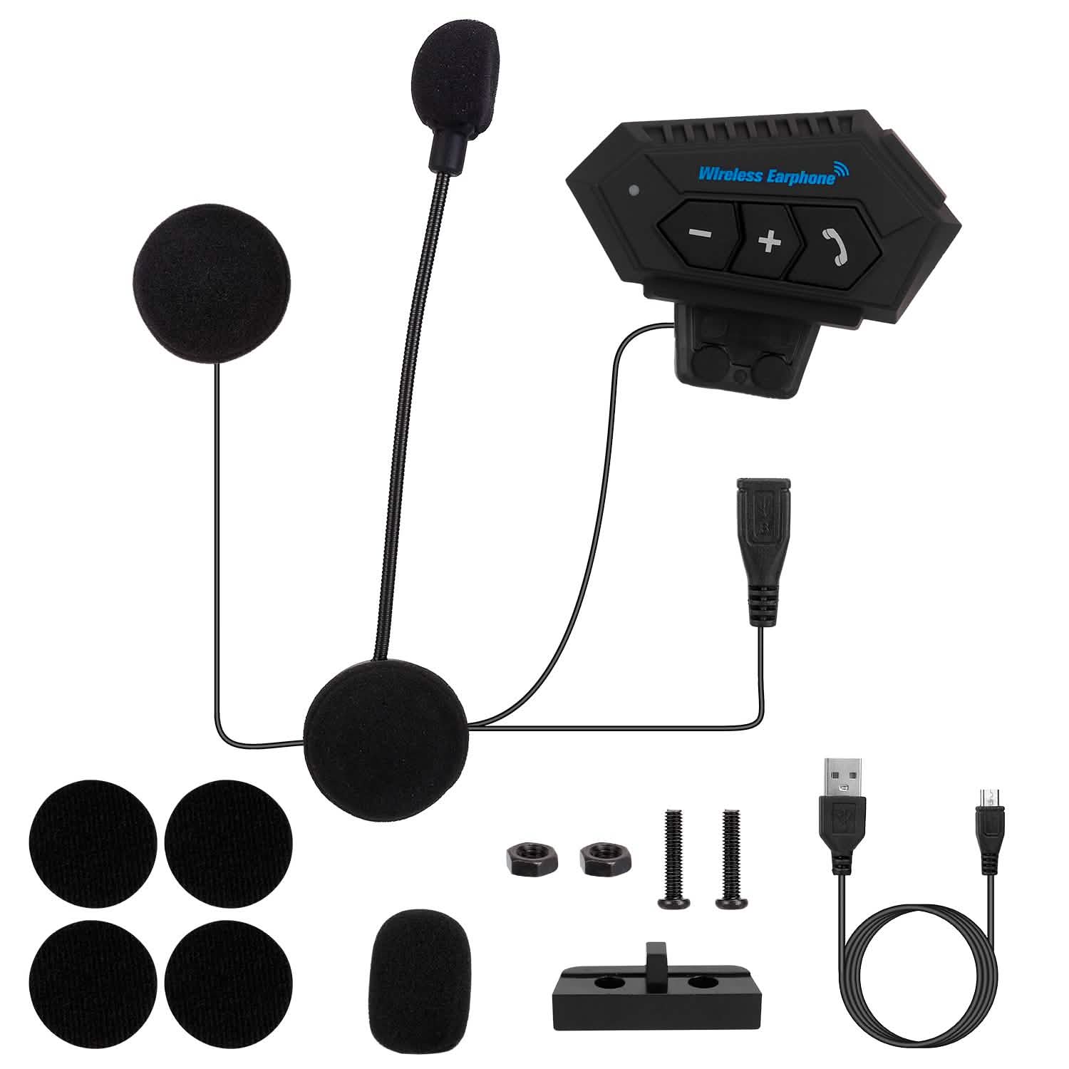 Wireless Headset Speaker Motorcycle Helmet Motorbike Headphone DailySale