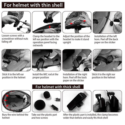 Wireless Headset Speaker Motorcycle Helmet Motorbike Headphone DailySale