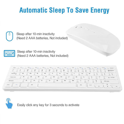 Wireless Keyboard and Mouse 2.4GHz Multimedia Mini Keyboard & Mouse DailySale