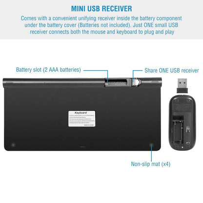 Wireless Keyboard and Mouse Combo DailySale