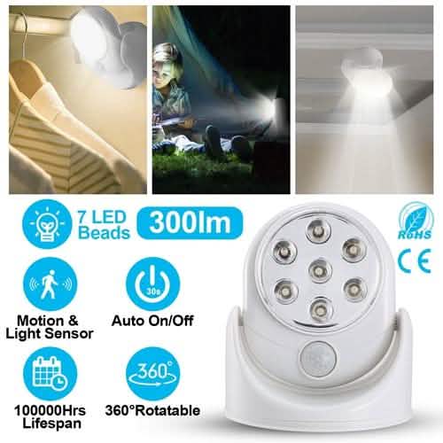 Wireless LED Spotlight 90 Degree Motion DailySale