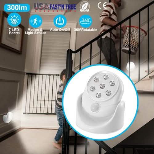 Wireless LED Spotlight 90 Degree Motion DailySale