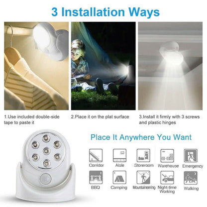 Wireless LED Spotlight 90° Motion Sensor Night Lamp DailySale