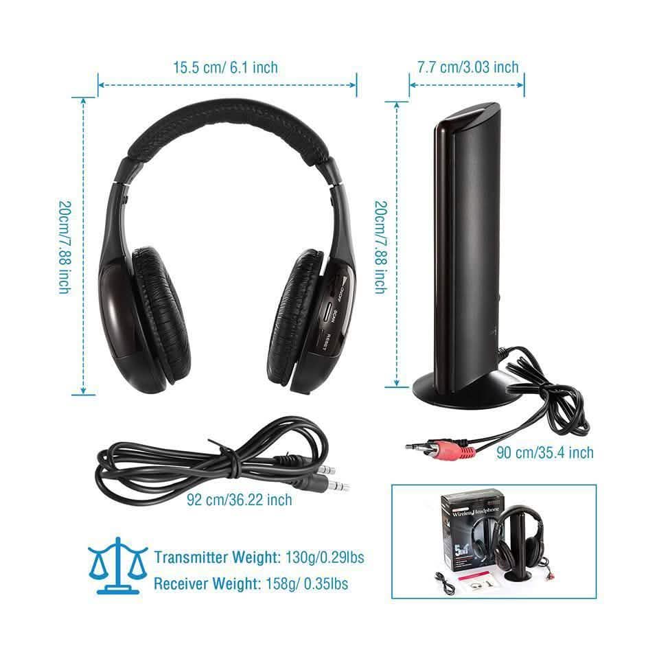 Wireless RF Headphones HiFi Over-Ear DailySale