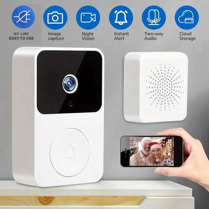 Wireless Smart Video Doorbell Camera with Night Vision and Motion Alerts DailySale