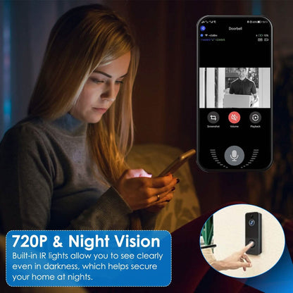 Wireless Smart Wi-Fi Video Doorbell DailySale