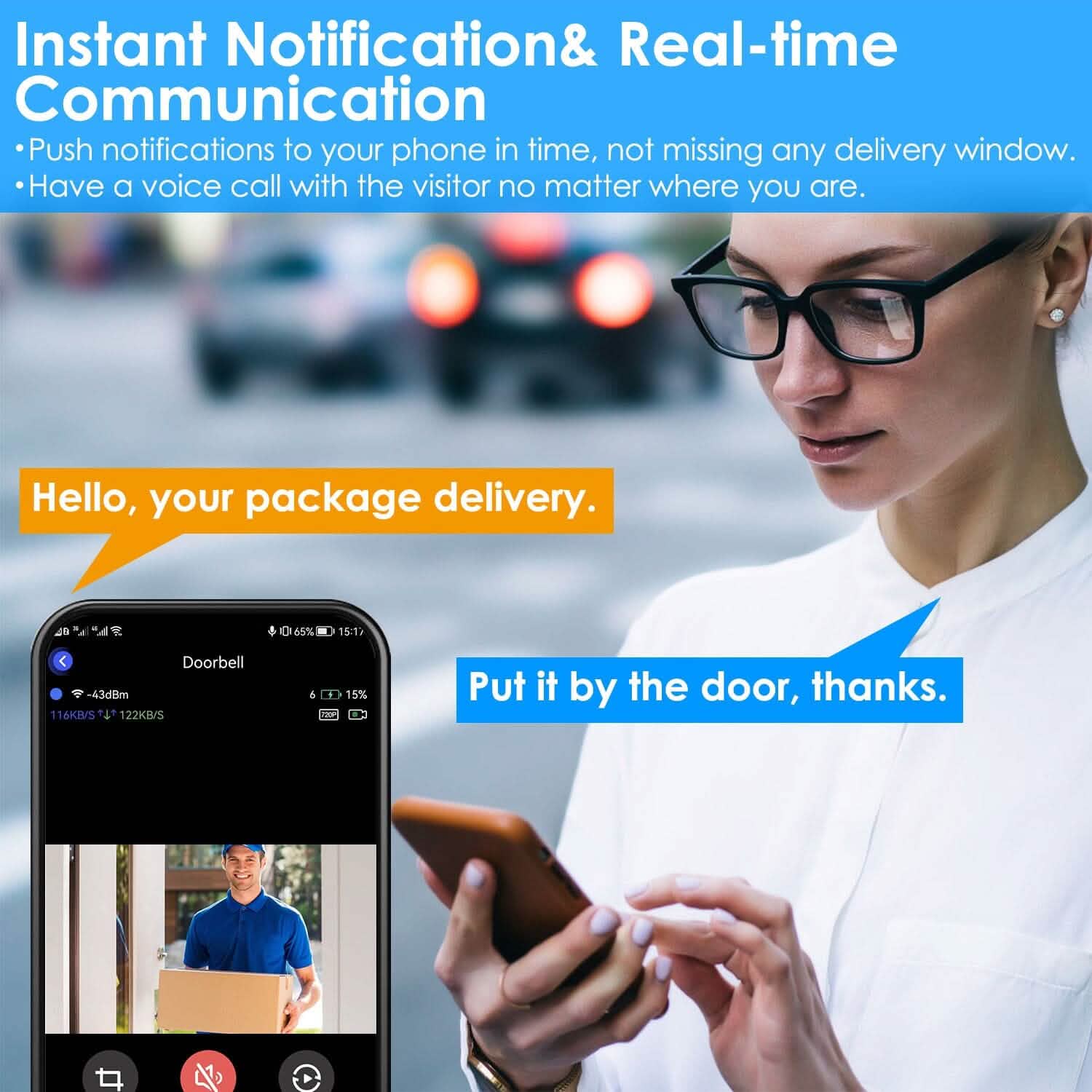 Wireless Smart Wi-Fi Video Doorbell DailySale