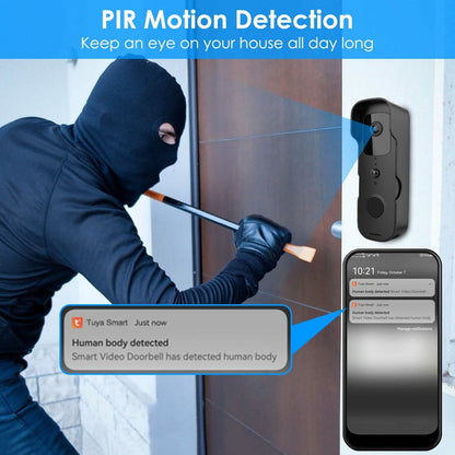 Wireless Smart WIFI Video Doorbell Two Way Audio DailySale