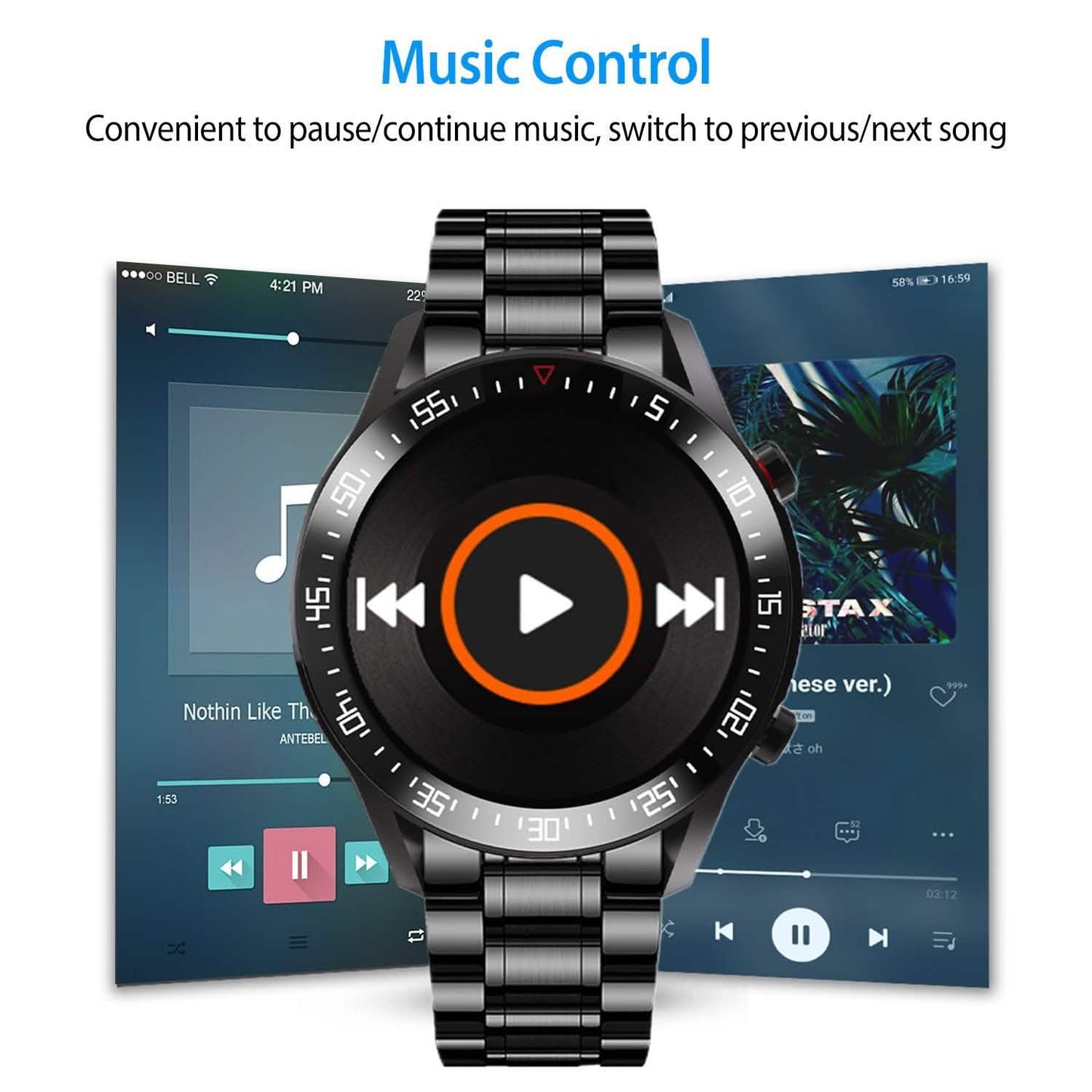 Wireless Smartwatch Fitness Tracker IP68 Waterproof Sport Bracelet DailySale