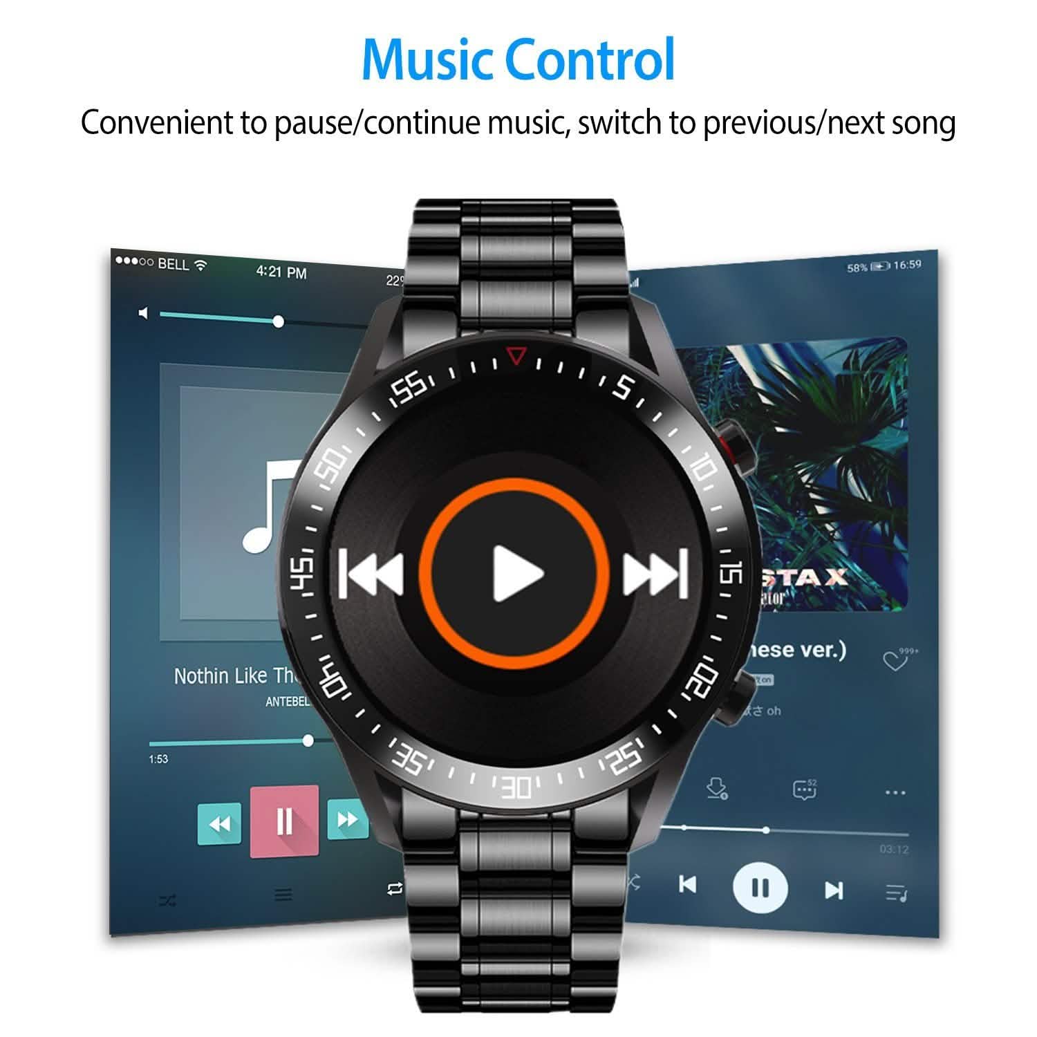 Wireless Smartwatch Fitness Tracker IP68 Waterproof Sport Bracelet DailySale