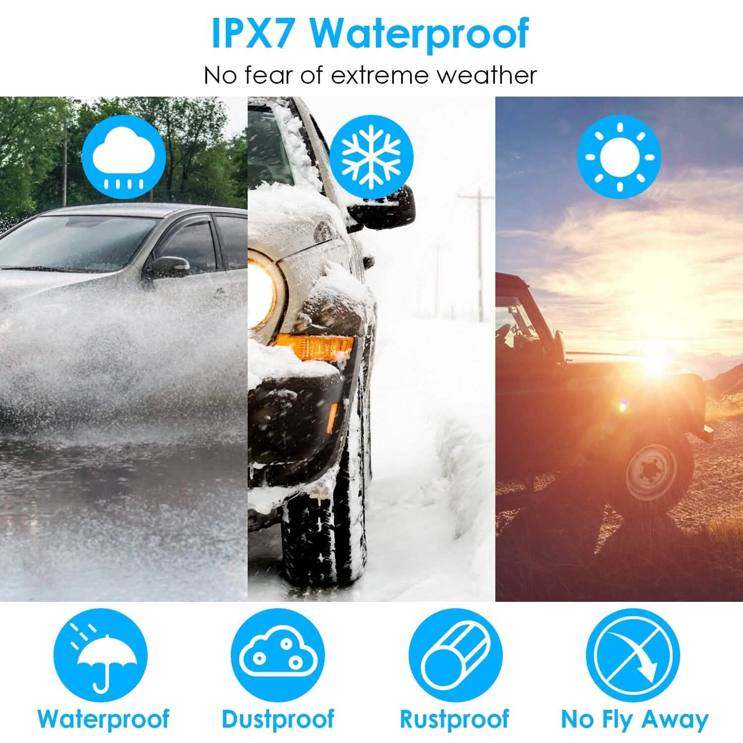 Wireless Solar Car Tire Pressure Monitoring System Auto Tire Pressure with Sensors Temperature Alarm DailySale