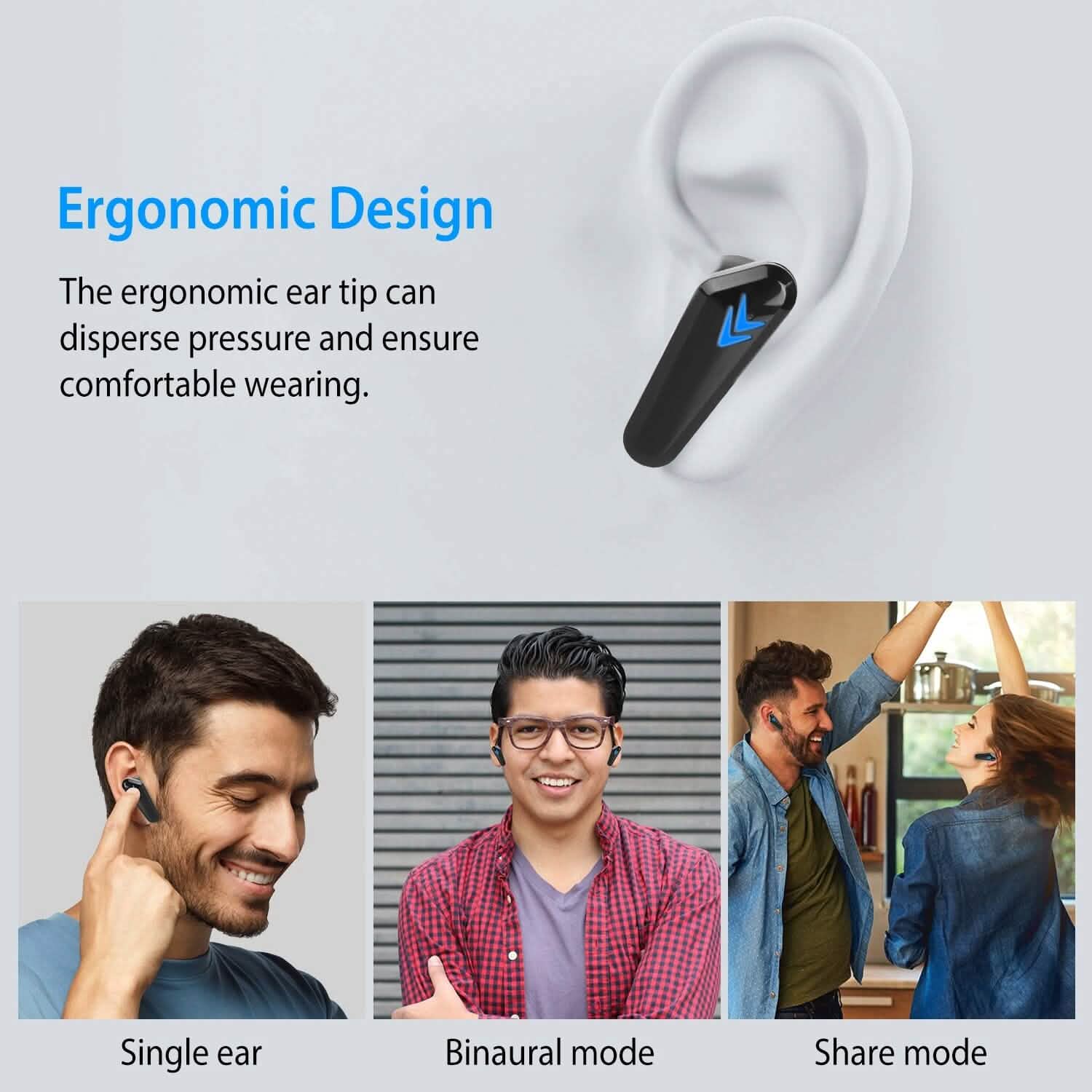 Wireless TWS 5.0 In-Ear Headphone Headset with Charging Case Low Latency Game Mode DailySale