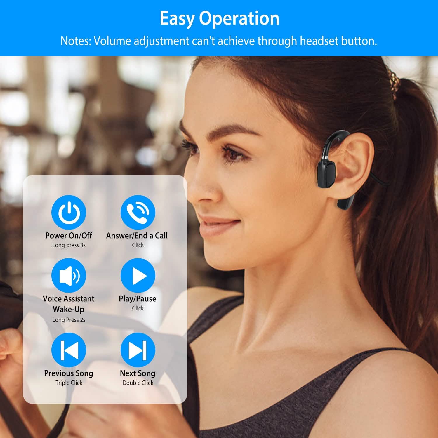Wireless V5.1 Open-Ear Bone Conduction Earphones DailySale