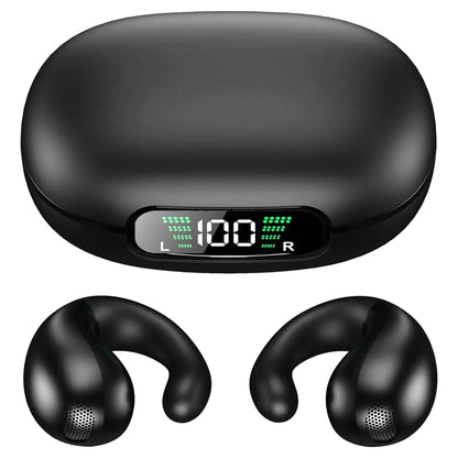 Wireless V5.3 Open Ear Clip Earbuds IPX3 Waterproof Ultra Open Earbuds with LED Display DailySale