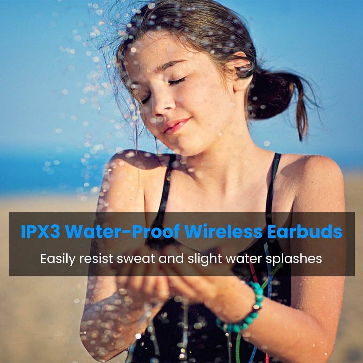 Wireless V5.3 Open Ear Clip Earbuds IPX3 Waterproof Ultra Open Earbuds with LED Display DailySale