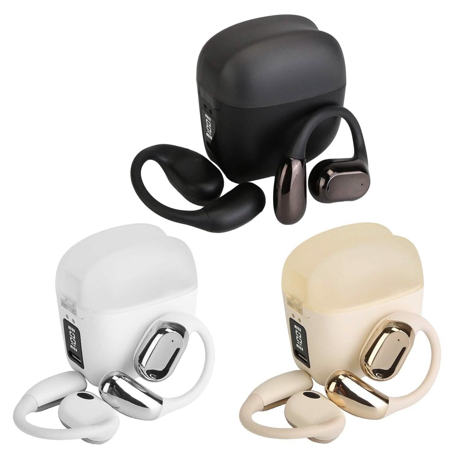 Wireless V5.4 Open Ear Earbuds with Earhook LED Display Charging Case DailySale