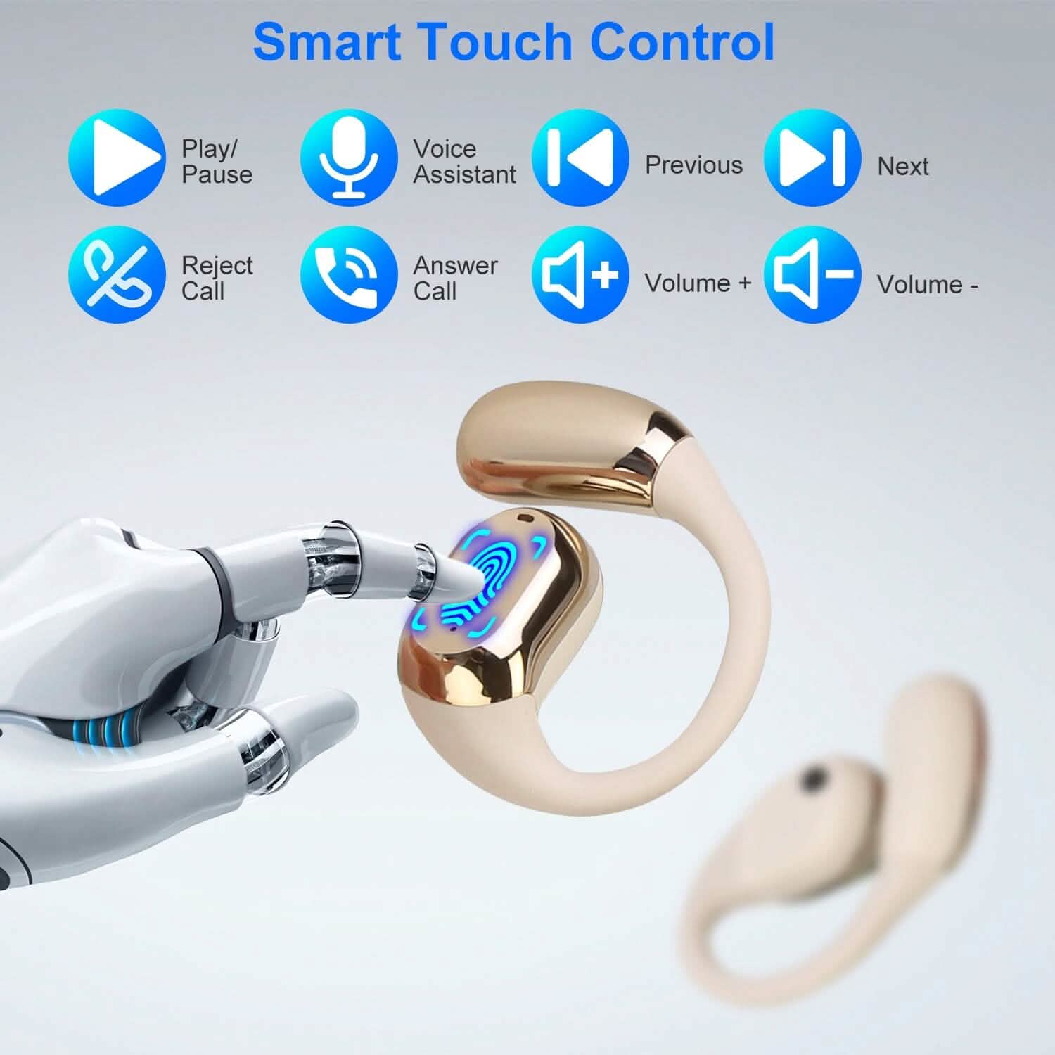 Wireless V5.4 Open Ear Earbuds with Earhook LED Display Charging Case DailySale