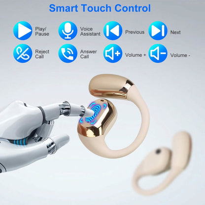 Wireless V5.4 Open Ear Earbuds with Earhook LED Display Charging Case DailySale